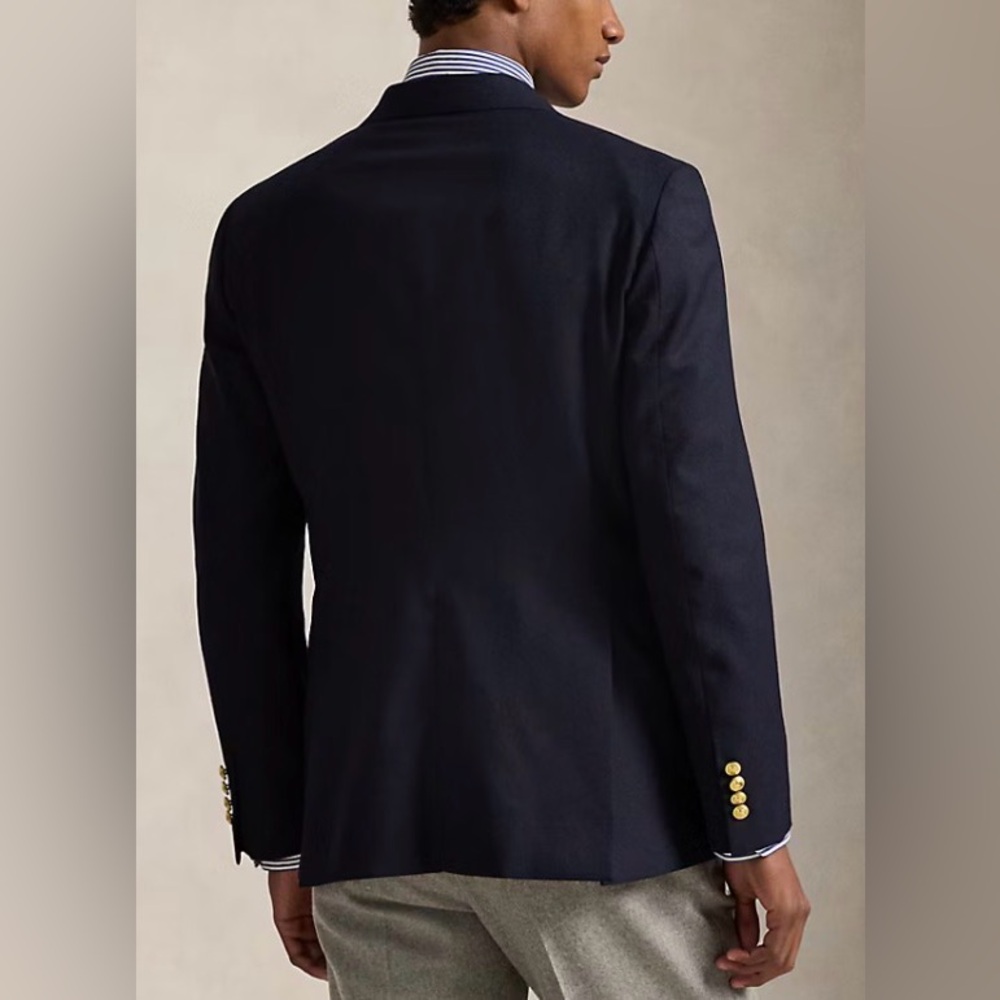 Ralph Lauren men’s suit jacket / Polo blazer. 100% wool. 2-button. Navy blue. 46 - Picture 2 of 14
